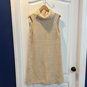 A New Day Beige Sleeveless Knit Dress